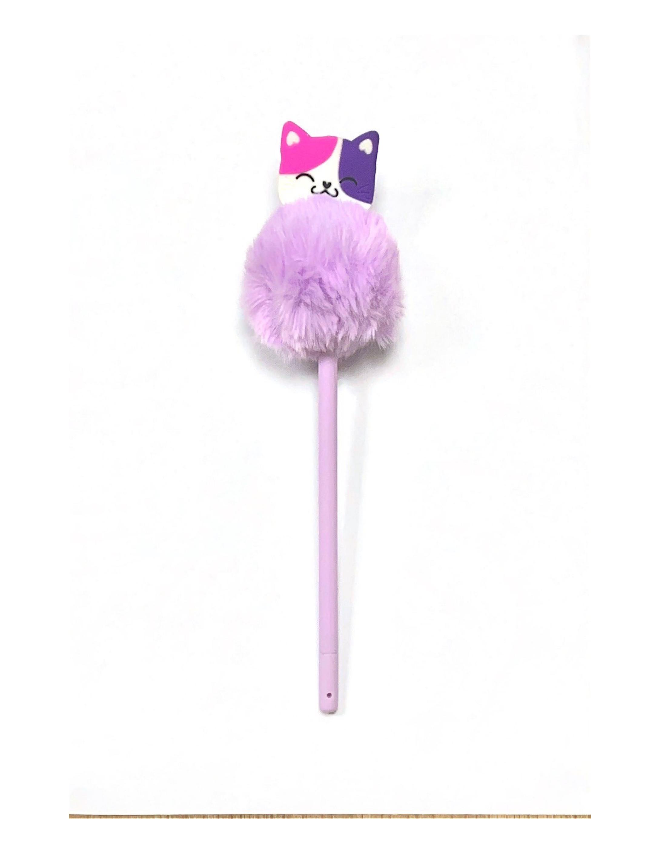 cat pompom pen